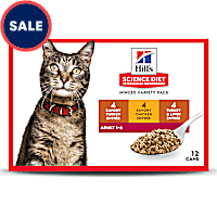 Hill's Science Diet Adult Entree Can Variety Pack Cat Food