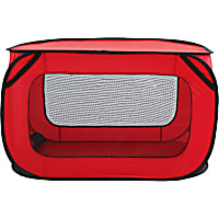 Pet Life Rectangular Elongated Mesh Canvas Collapsible Outdoor Tent w/ bottle holder