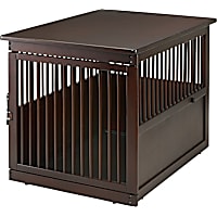 Richell Wooden End Table Pet Crate