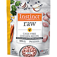 Instinct Frozen Raw Bites Grain-Free Cage-Free Chicken Recipe Cat Food