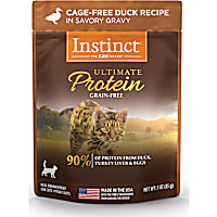Instinct Ultimate Protein Grain-Free Cuts & Gravy Cage-Free Duck Recipe in Savory Gravy Wet Cat Food
