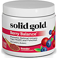Solid Gold Berry Balance Supplement Powder for Urinary Tract Health With Cranberries & Blueberries for Dogs & Cats