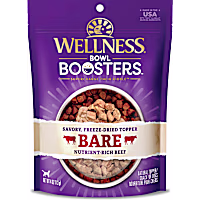 Wellness CORE Natural Bowl Boosters Bare Mixer or Topper Freeze Dried Beef Dry Dog Food