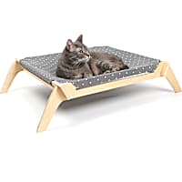 Primetime Petz Designer Pet Lounge with Reversible Fabric Hammock Neutral Paint Spts/Crosses for Cats