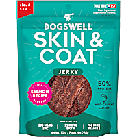 Dogswell Skin & Coat Jerky Grain-Free Salmon for Dogs