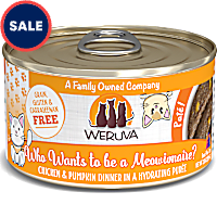 Weruva Pate Who Wants to be a Meowionaire? Chicken & Pumpkin Dinner in a Hydrating Puree Wet Cat Food