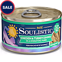 Soulistic Pate Chicken & Turkey Dinner in a Hydrating Puree Wet Cat Food