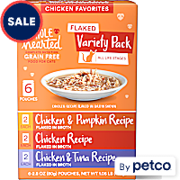 WholeHearted Grain Free Chicken Favorites Flaked Wet Cat Food Variety Pack for All Life Stages