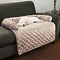 PETMAKER Furniture Protector Pet Cover with Bolster in Beige for Dogs