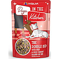 Dogs in the Kitchen The Double Dip with Beef & Wild Caught Salmon Au Jus Wet Dog Food Pouches