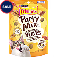 Purina Friskies Party Mix Natural Yums With Real Chicken & Vitamins, Minerals & Nutrients Cat Treats