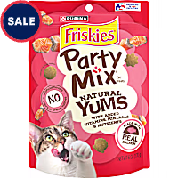 Purina Friskies Party Mix Natural Yums With Real Salmon and Vitamins, Minerals & Nutrients Cat Treats