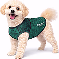 Pet Life Active Aero-Pawlse Heathered Green Quick-Dry Dog Tank Top T-Shirt