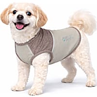 Pet Life Active Aero-Pawlse Heathered Grey Quick-Dry Dog Tank Top T-Shirt