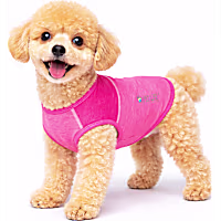 Pet Life Active Aero-Pawlse Heathered Pink Quick-Dry Dog Tank Top T-Shirt