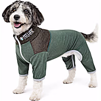 Pet Life Active Embarker Full Body Warm Up Green Dog Sweaters