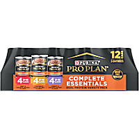 Purina Pro Plan COMPLETE ESSENTIALS Grain Free, High Protein Classic Entrees Variety Pack Wet Dog Food