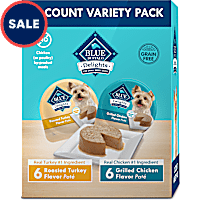 Blue Buffalo Delights Small Breed Natural Wet Dog Food Turkey and Grilled Chicken Variety Pack