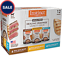 Instinct Healthy Cravings Grain-Free Cuts & Gravy Recipe in Savory Gravy Variety Pack Wet Cat Food