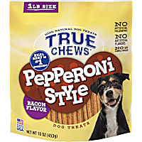 True Chews Pepperoni Style Bacon Flavor Dog Treats