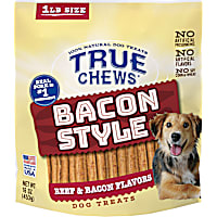 True Chews Bacon Style Beef & Bacon Flavors Dog Treats