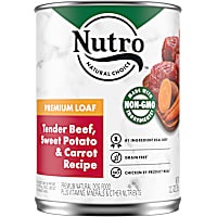 Nutro Premium Loaf Tender Beef, Sweet Potato & Carrot Recipe Adult Canned Wet Dog Food