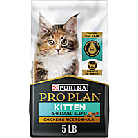 Purina Pro Plan with Probotics High Protein Shredded Blend Chicken & Rice Formula Dry Kitten Food