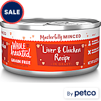 WholeHearted All Life Stages Grain-Free Chicken & Liver Recipe Minced in Gravy Wet Cat Food