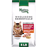 Nutro Wholesome Essentials Natural Hairball Control Chicken & Brown Rice Recipe Adult Dry Cat Food
