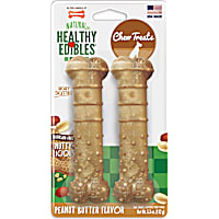 Nylabone Healthy Edibles Wolf Peanut Butter Chew Dog Treats