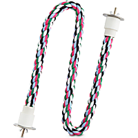 You & Me Colorful Zigzag Rope Bird Perch