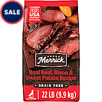 Merrick Grain Free Real Bison, Beef & Sweet Potato Recipe Dry Dog Food
