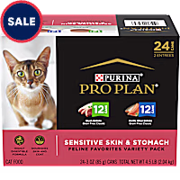 Purina Pro Plan SPECIALIZED Grain Free Sensitive Skin & Stomach, Duck & Artic Char Variety Pack Wet Cat Food