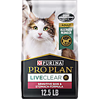 Purina Pro Plan High Protein LiveClear Turkey & Oatmeal Formula Allergen Reducing Dry Cat Food