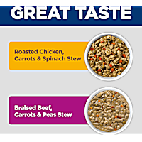 Hill's Science Diet Adult Healthy Cuisine Chicken and Beef Canned Wet Dog Food Variety Pack