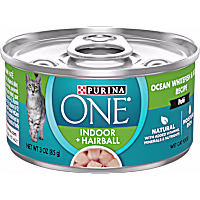 Purina ONE Indoor High Protein Indoor Advantage Ocean Whitefish & Rice Pate Wet Cat Food