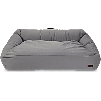 Reddy Grey Canvas Lounger Dog Bed