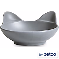 EveryYay Dining In Cat Head Ceramic Cat Bowl