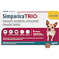 Simparica Trio 2.8-5.5 lbs. Dogs