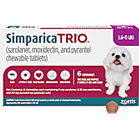 Simparica Trio 5.6-11 lbs. Dogs
