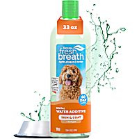 TropiClean Fresh Breath Dental Health Solution Supports Skin Health for Dogs