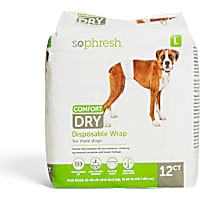So Phresh Large Dry Comfort Disposable Wrap For Male Dogs