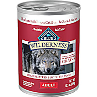 Blue Buffalo Blue Wilderness Natural Wholesome Grains Salmon & Chicken Grill Adult Wet Dog Food