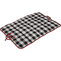 EveryYay Snooze Fest Grey Plaid Travel Rectangle Lounger Dog Bed