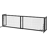 Richell Freestanding Black Metal Mesh Pet Gate
