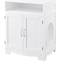 UniPaws Enclosure White Designed Litter Box for Cats
