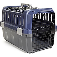 EveryYay Going Places Navy & Grey 2-Door Pet Kennel
