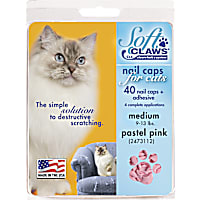 Soft Claws Pink Pastel Cat Nail Caps