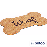 EveryYay Table Manners Woof Bone Cork Placemat for Dogs