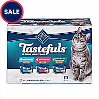Blue Buffalo Blue Tastefuls Natural Adult  Entree Variety Pack Wet Cat Food